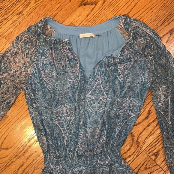 NWOT Ramy Brook Woman’s Silk Blue Printed Dress Size XS - Picture 3 of 7